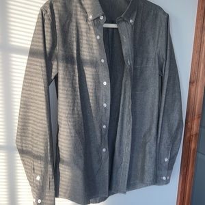 Dark Slate Textured Dress Shirt